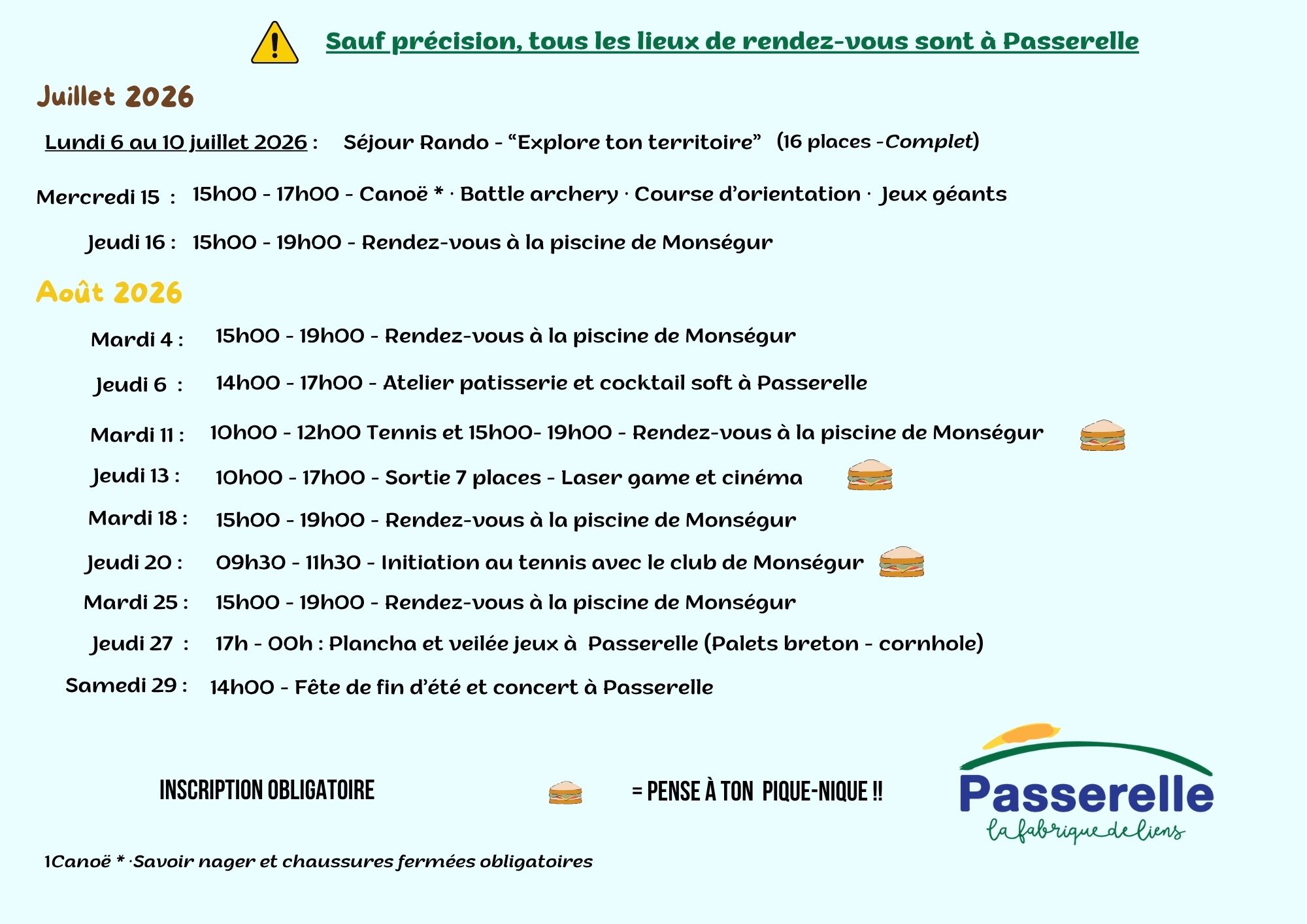 Vacances en famille à Passerelle (1)