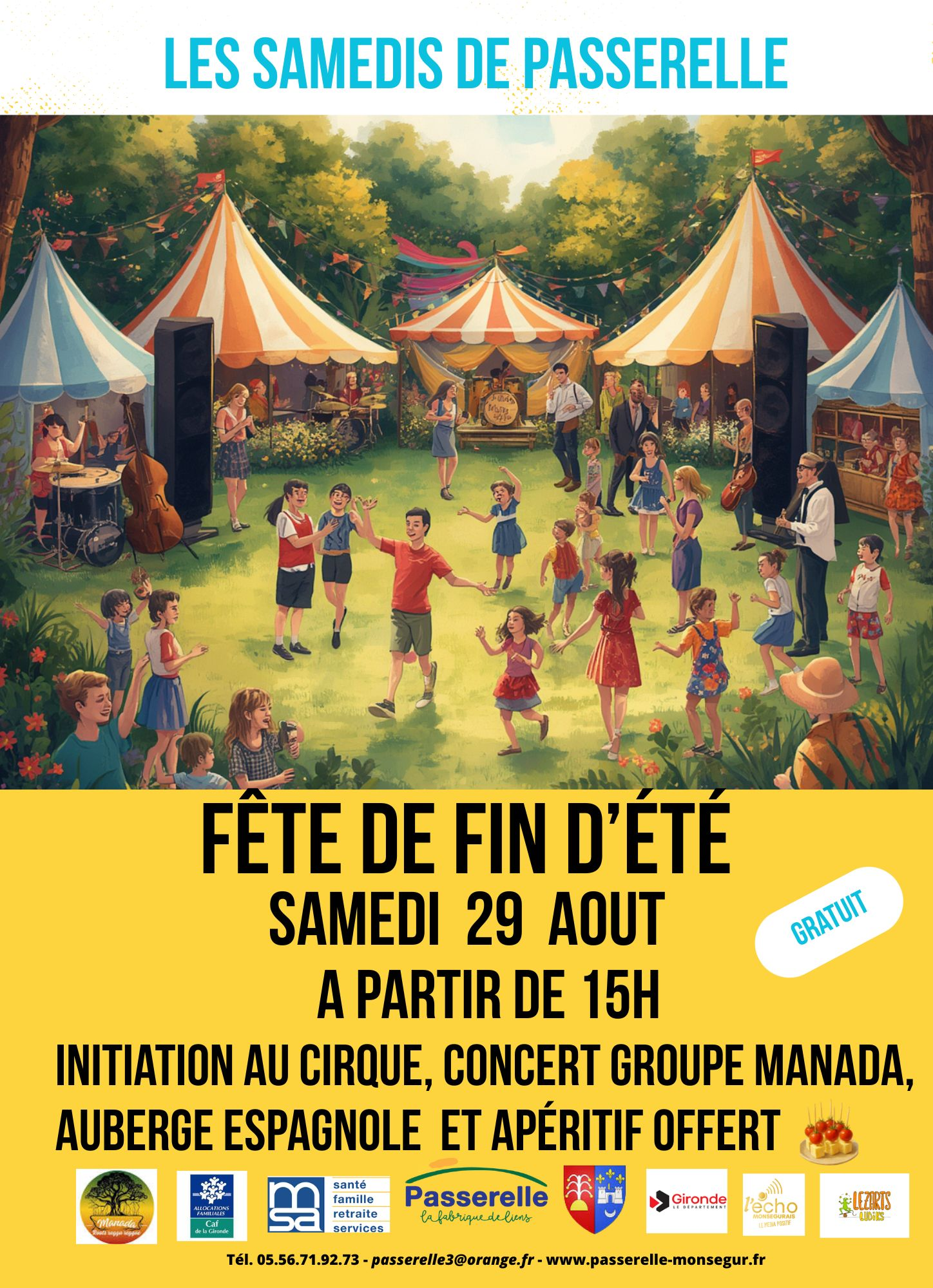 Affiche fete de fin d'été