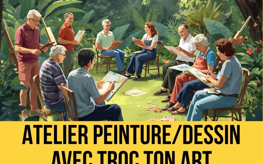 🌿 LES SAMEDIS DE PASSERELLE 🌿 :  Atelier peinture & dessin avec Troc Ton Art